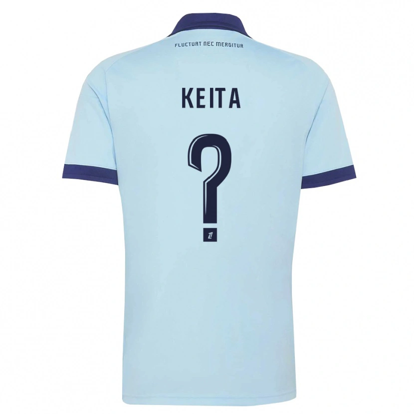 Danxen Donna Maglia Djibril Keita #0 Blu Fiordaliso Nero Kit Gara Away 2026/27 Maglietta