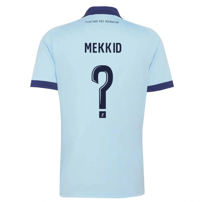 Danxen Donna Maglia Ayoub Mekkid #0 Blu Fiordaliso Nero Kit Gara Away 2026/27 Maglietta