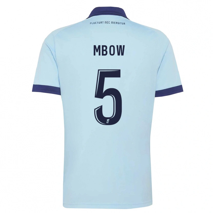 Danxen Donna Maglia Moustapha Mbow #5 Blu Fiordaliso Nero Kit Gara Away 2026/27 Maglietta