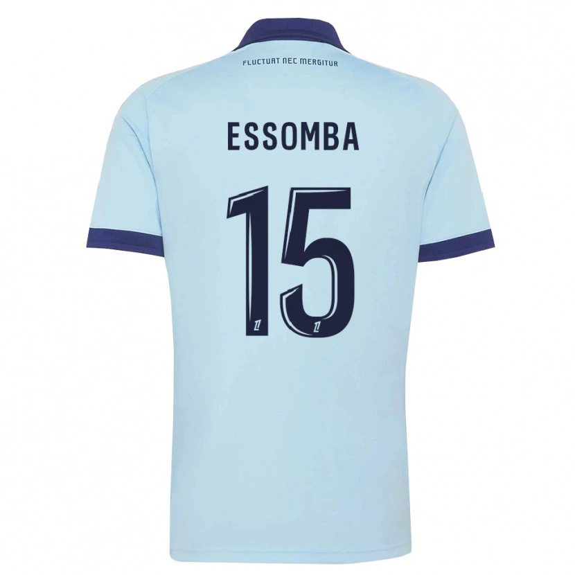 Danxen Donna Maglia Aaron Essomba #15 Blu Fiordaliso Nero Kit Gara Away 2026/27 Maglietta