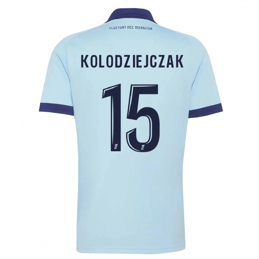Danxen Donna Maglia Timothée Kolodziejczak #15 Blu Fiordaliso Nero Kit Gara Away 2026/27 Maglietta