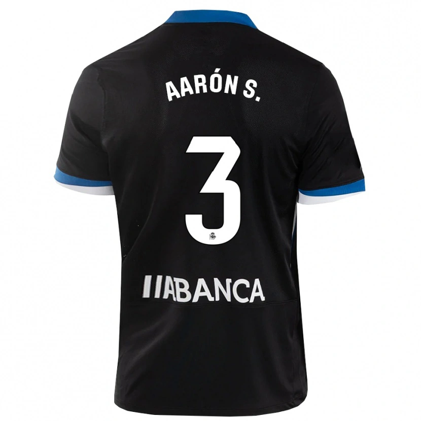 Danxen Donna Maglia Aarón Sánchez #3 Nero Blu Bianco Kit Gara Away 2026/27 Maglietta