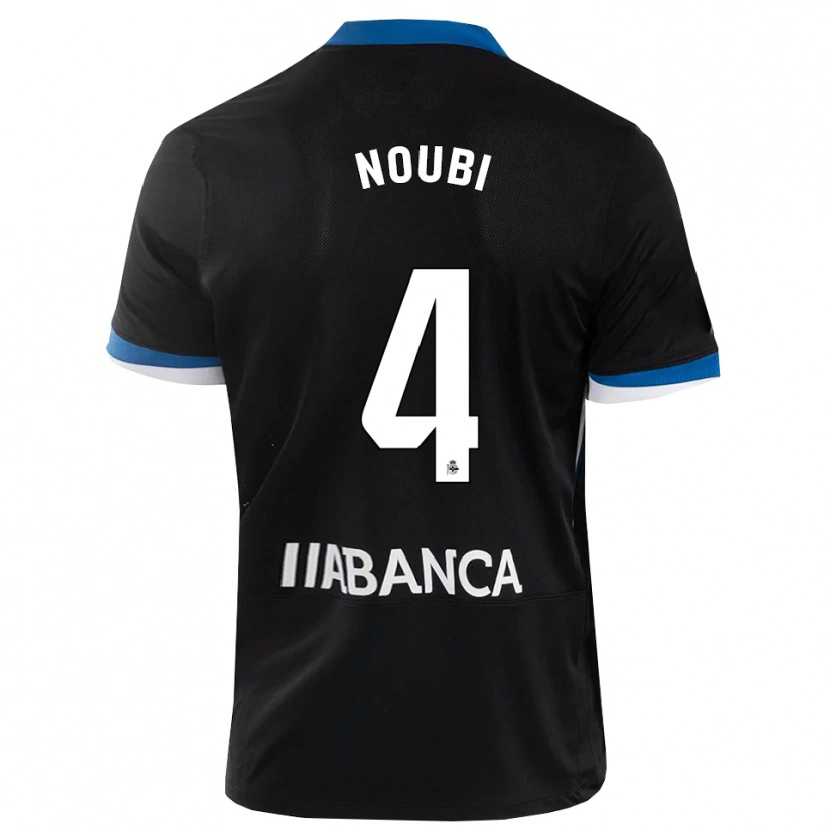 Danxen Donna Maglia Lucas Noubi #4 Nero Blu Bianco Kit Gara Away 2026/27 Maglietta
