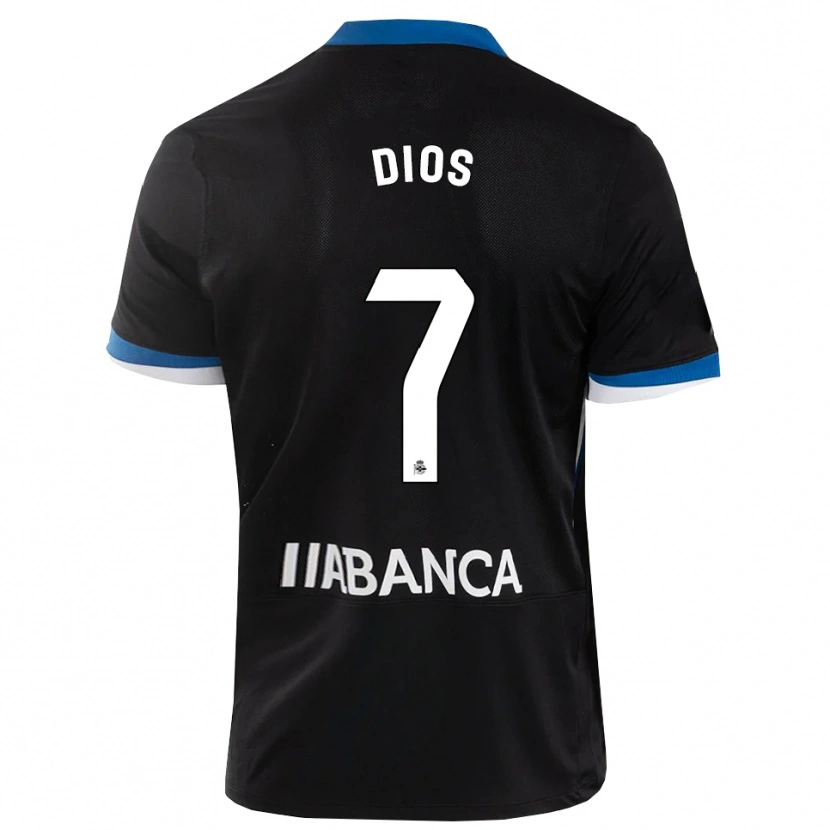 Danxen Donna Maglia Eva Dios #7 Nero Blu Bianco Kit Gara Away 2026/27 Maglietta