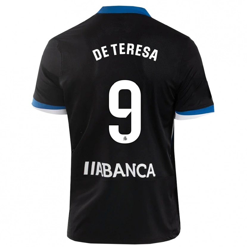 Danxen Donna Maglia Ana Lucía De Teresa #9 Nero Blu Bianco Kit Gara Away 2026/27 Maglietta