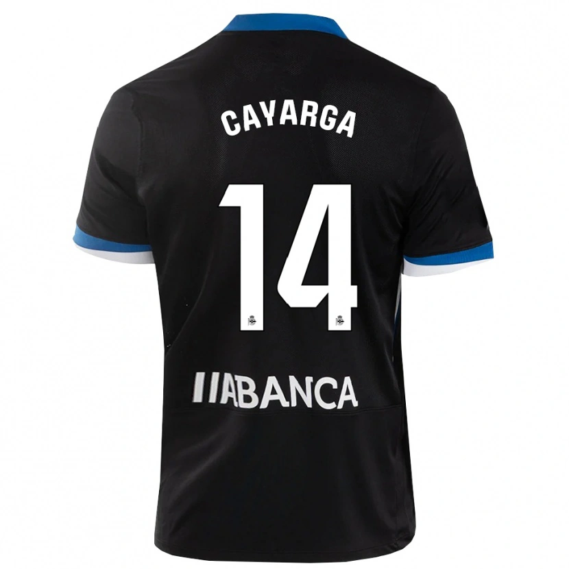 Danxen Donna Maglia Berto Cayarga #14 Nero Blu Bianco Kit Gara Away 2026/27 Maglietta
