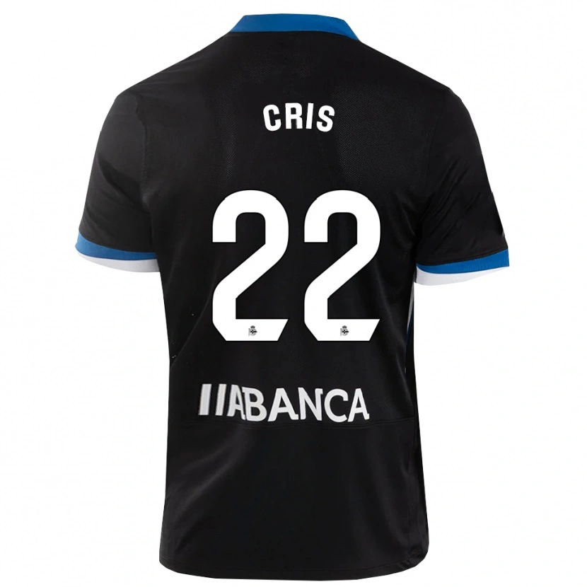 Danxen Donna Maglia Cris #22 Nero Blu Bianco Kit Gara Away 2026/27 Maglietta