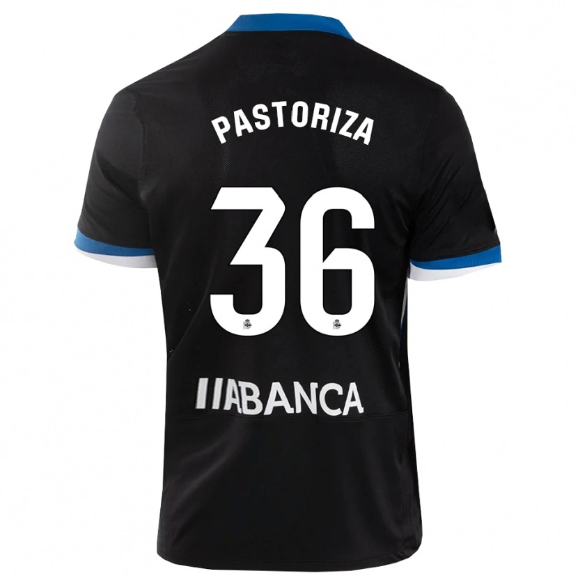 Danxen Donna Maglia Guille Pastoriza #36 Nero Blu Bianco Kit Gara Away 2026/27 Maglietta