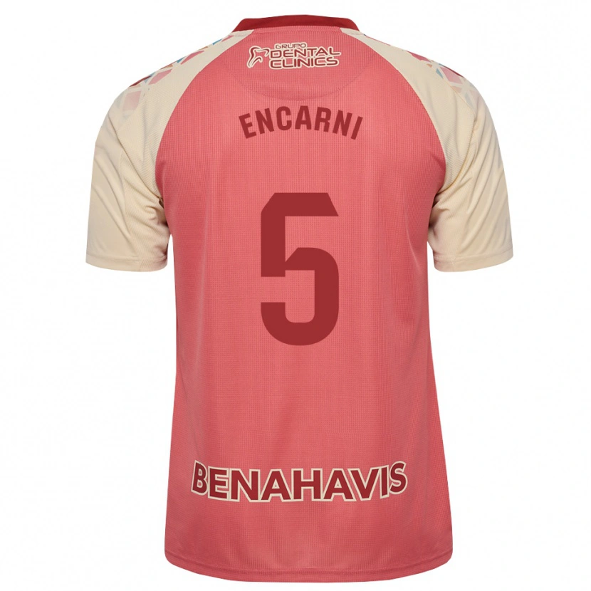 Danxen Donna Maglia Encarni #5 Rosa Chiaro Rosso Blu Kit Gara Away 2026/27 Maglietta