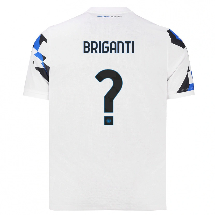 Danxen Donna Maglia Tommaso Briganti #0 Bianco Rosso Blu Kit Gara Away 2026/27 Maglietta