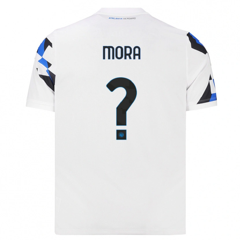 Danxen Donna Maglia Christian Mora #0 Bianco Rosso Blu Kit Gara Away 2026/27 Maglietta