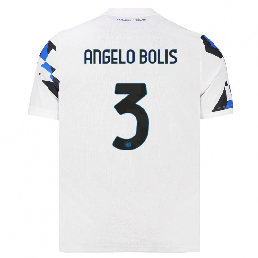 Danxen Donna Maglia Tommaso Angelo Bolis #3 Bianco Rosso Blu Kit Gara Away 2026/27 Maglietta