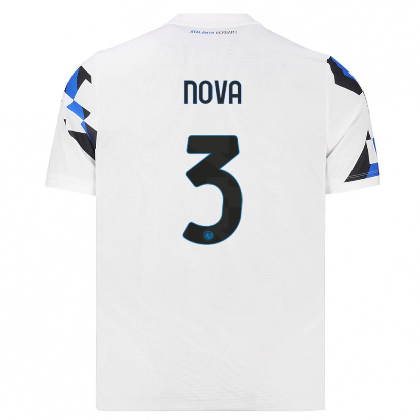 Danxen Donna Maglia Riccardo Nova #3 Bianco Rosso Blu Kit Gara Away 2026/27 Maglietta