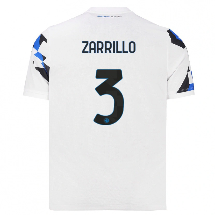 Danxen Donna Maglia Antonio Zarrillo #3 Bianco Rosso Blu Kit Gara Away 2026/27 Maglietta