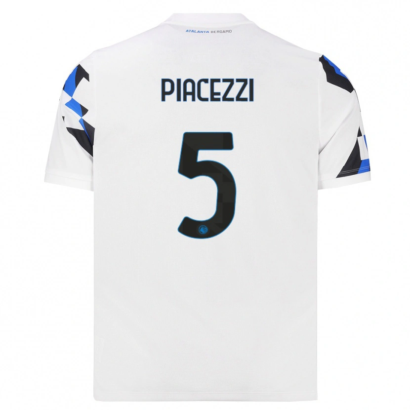 Danxen Donna Maglia Eleonora Piacezzi #5 Bianco Rosso Blu Kit Gara Away 2026/27 Maglietta