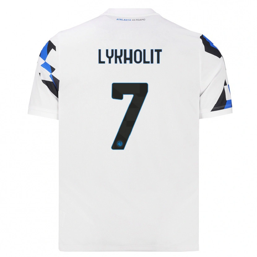 Danxen Donna Maglia Ivan Lykholit #7 Bianco Rosso Blu Kit Gara Away 2026/27 Maglietta