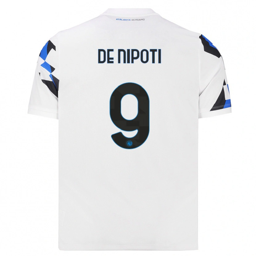 Danxen Donna Maglia Tommaso De Nipoti #9 Bianco Rosso Blu Kit Gara Away 2026/27 Maglietta