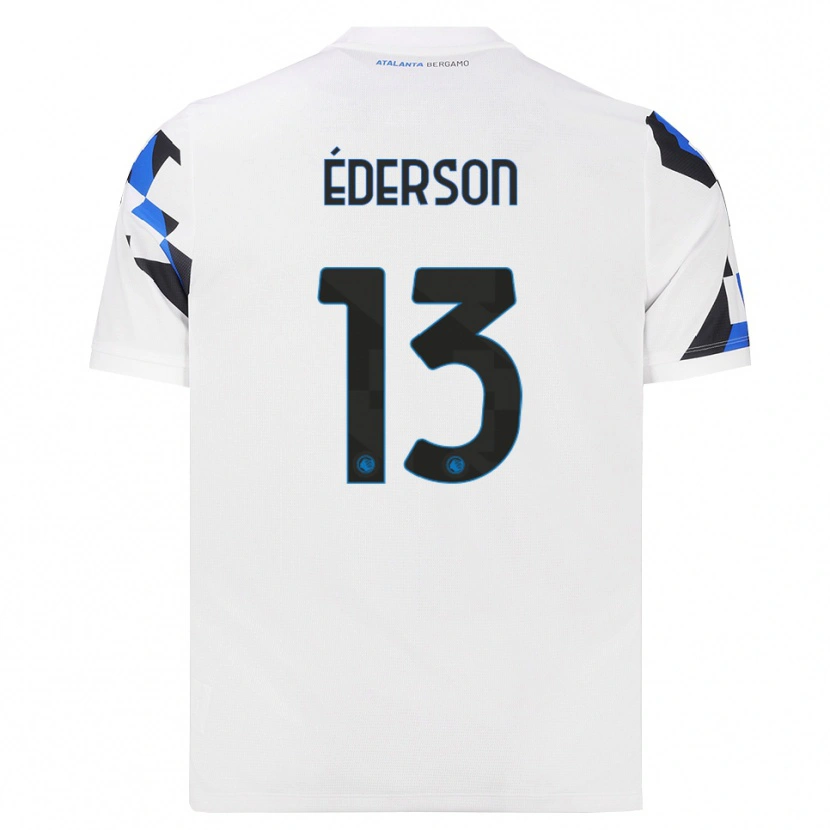 Danxen Donna Maglia Éderson José Dos Santos Lourenço Da Silva #13 Bianco Rosso Blu Kit Gara Away 2026/27 Maglietta
