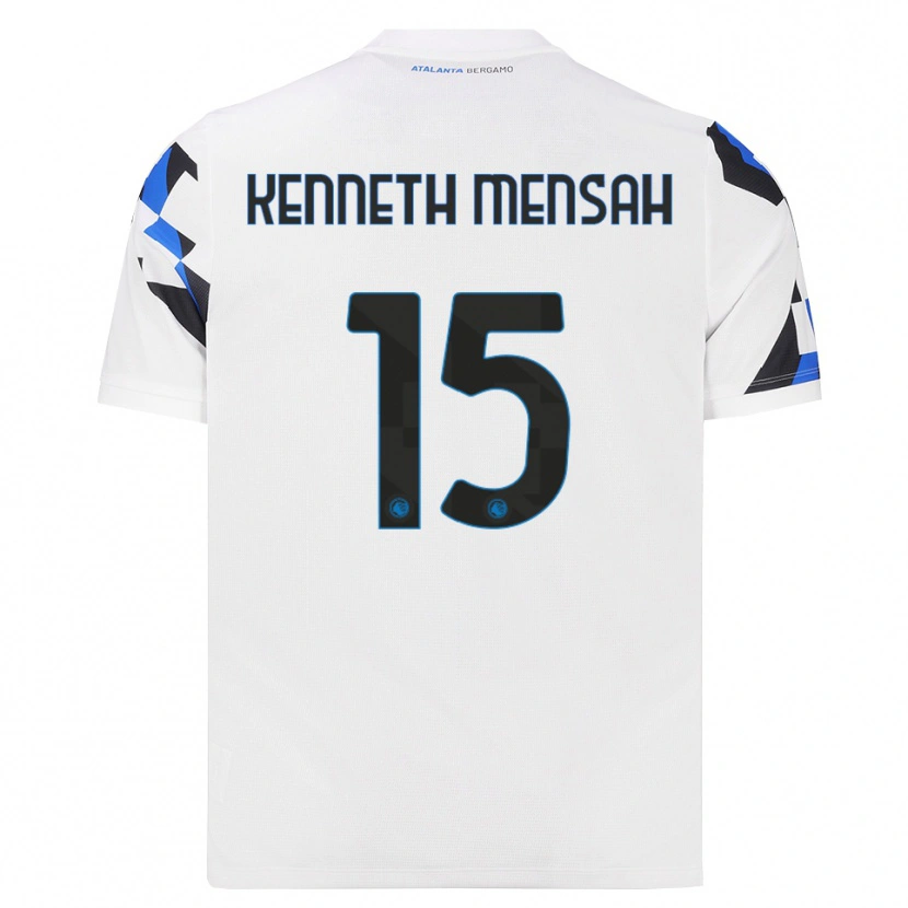 Danxen Donna Maglia Anthony Kenneth Mensah #15 Bianco Rosso Blu Kit Gara Away 2026/27 Maglietta