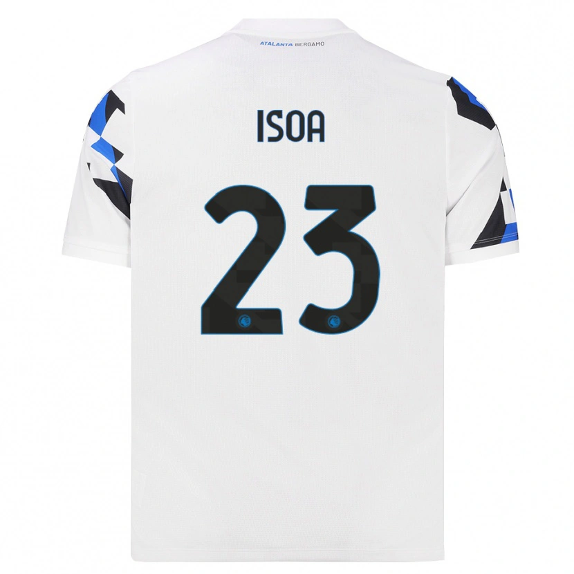 Danxen Donna Maglia Isaac Isoa #23 Bianco Rosso Blu Kit Gara Away 2026/27 Maglietta
