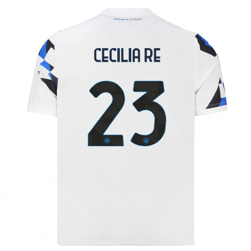 Danxen Donna Maglia Cecilia Re #23 Bianco Rosso Blu Kit Gara Away 2026/27 Maglietta