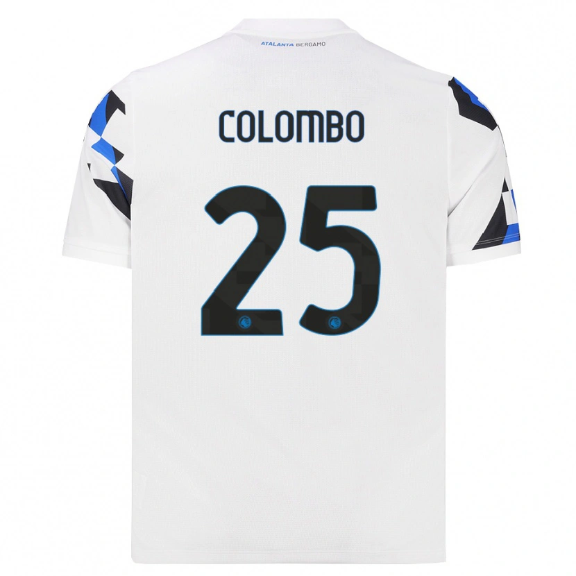 Danxen Donna Maglia Matteo Colombo #25 Bianco Rosso Blu Kit Gara Away 2026/27 Maglietta