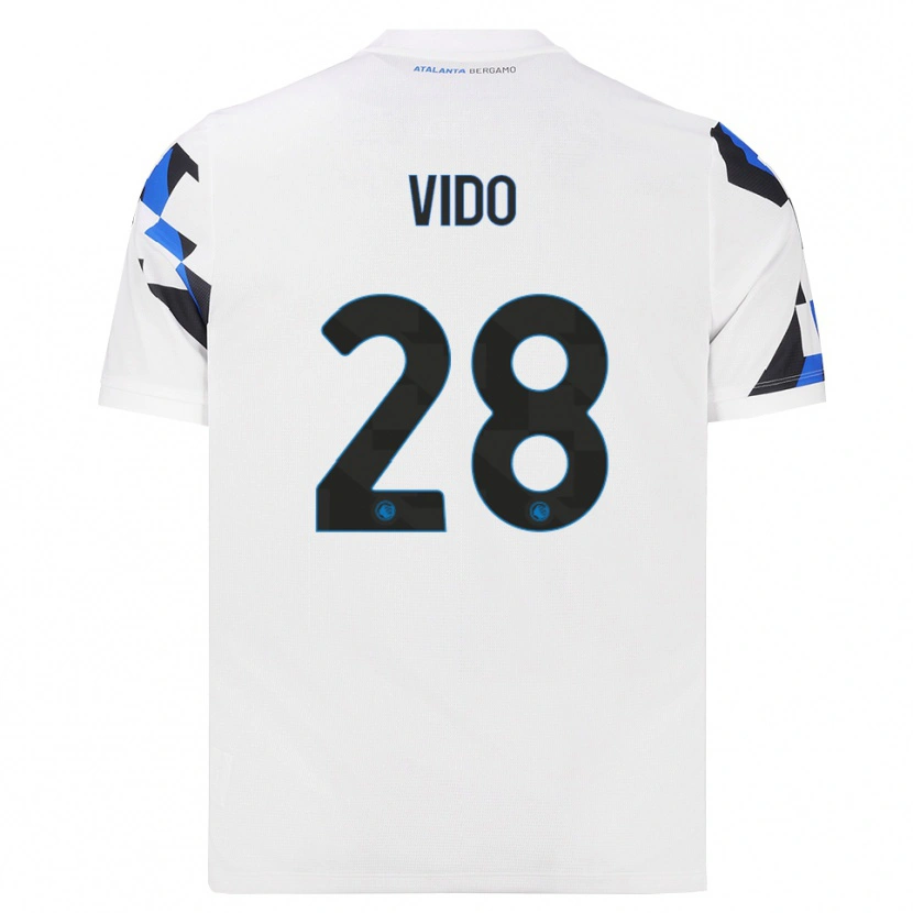 Danxen Donna Maglia Luca Vido #28 Bianco Rosso Blu Kit Gara Away 2026/27 Maglietta