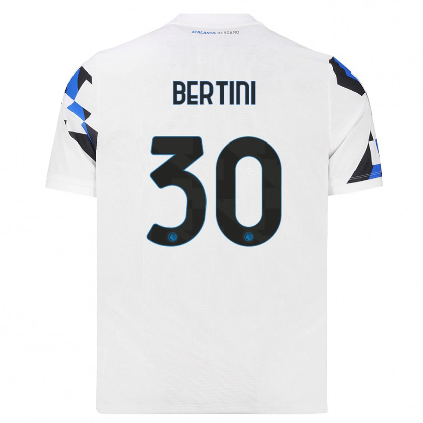 Danxen Donna Maglia Tommaso Bertini #30 Bianco Rosso Blu Kit Gara Away 2026/27 Maglietta
