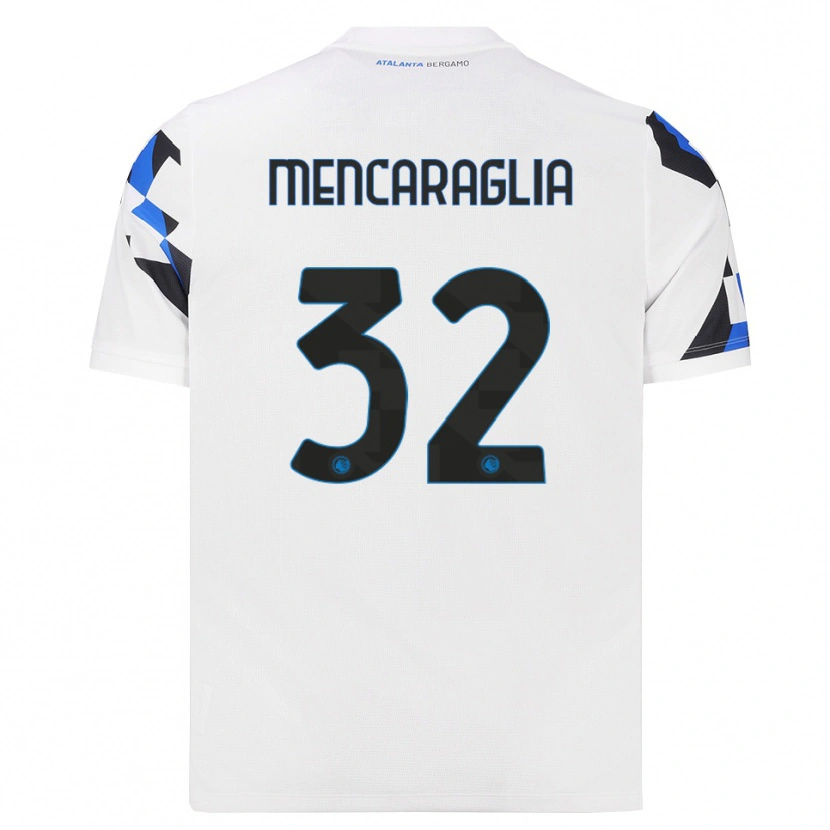 Danxen Donna Maglia Filippo Mencaraglia #32 Bianco Rosso Blu Kit Gara Away 2026/27 Maglietta
