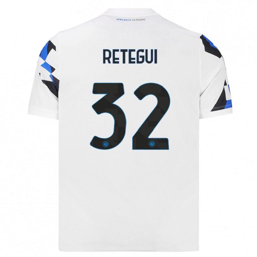 Danxen Donna Maglia Mateo Retegui #32 Bianco Rosso Blu Kit Gara Away 2026/27 Maglietta