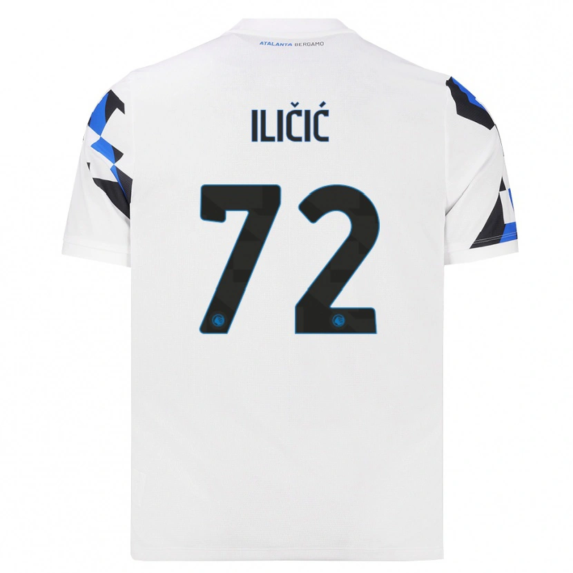 Danxen Donna Maglia Josip Ilicic #72 Bianco Rosso Blu Kit Gara Away 2026/27 Maglietta
