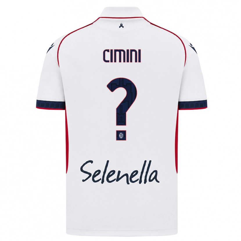 Danxen Donna Maglia Linda Tucceri Cimini #0 Bianco Rosso Blu Reale Kit Gara Away 2026/27 Maglietta