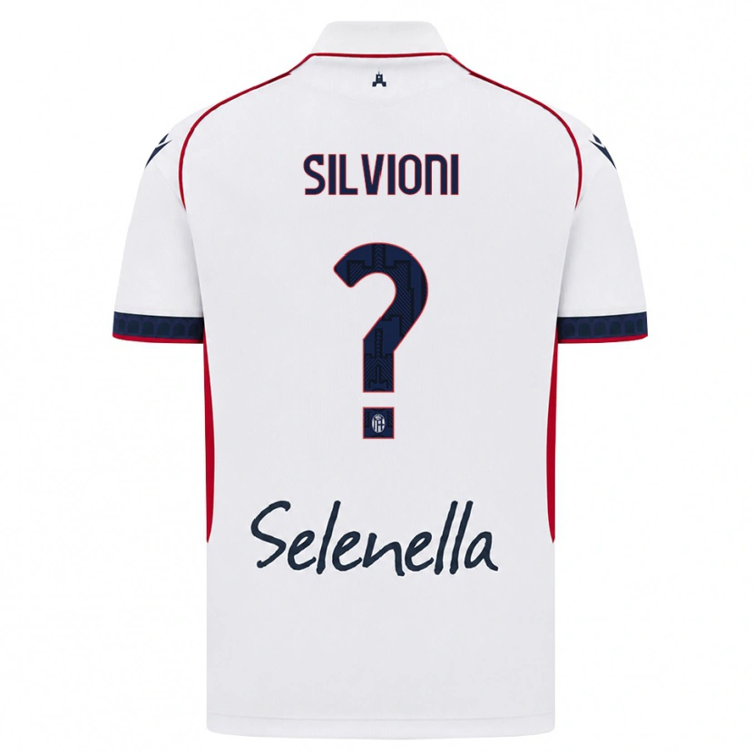 Danxen Donna Maglia Ludovica Silvioni #0 Bianco Rosso Blu Reale Kit Gara Away 2026/27 Maglietta