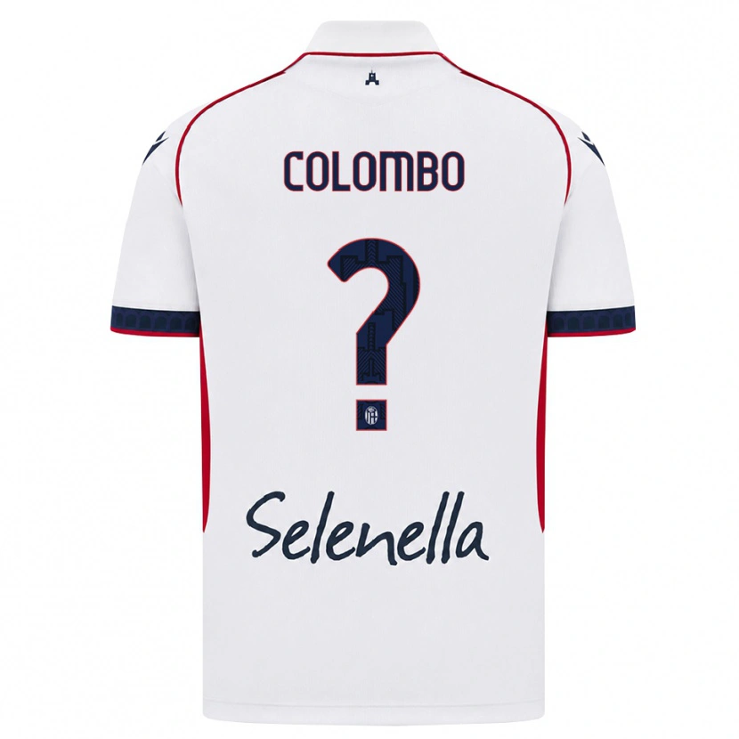 Danxen Donna Maglia Valentina Colombo #0 Bianco Rosso Blu Reale Kit Gara Away 2026/27 Maglietta