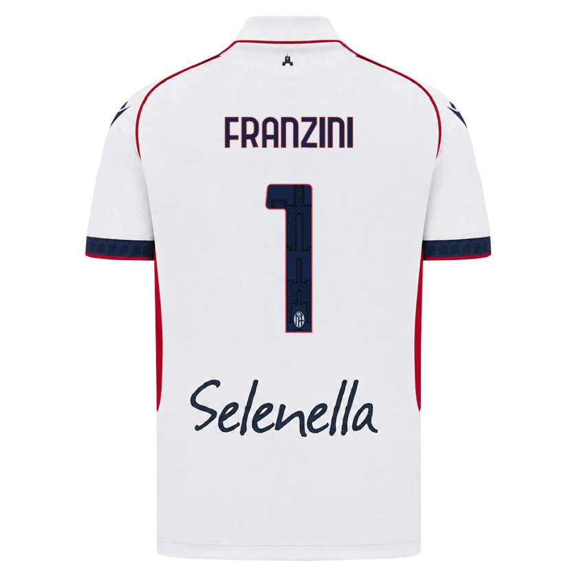 Danxen Donna Maglia Davide Franzini #1 Bianco Rosso Blu Reale Kit Gara Away 2026/27 Maglietta