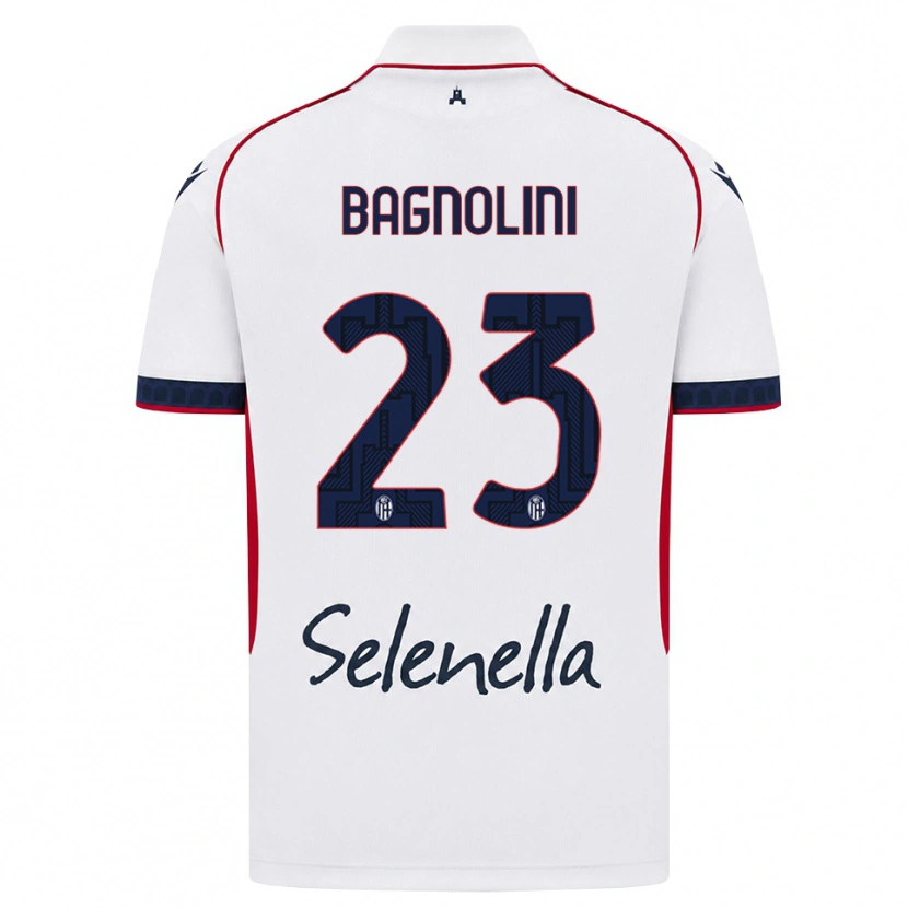 Danxen Donna Maglia Nicola Bagnolini #23 Bianco Rosso Blu Reale Kit Gara Away 2026/27 Maglietta