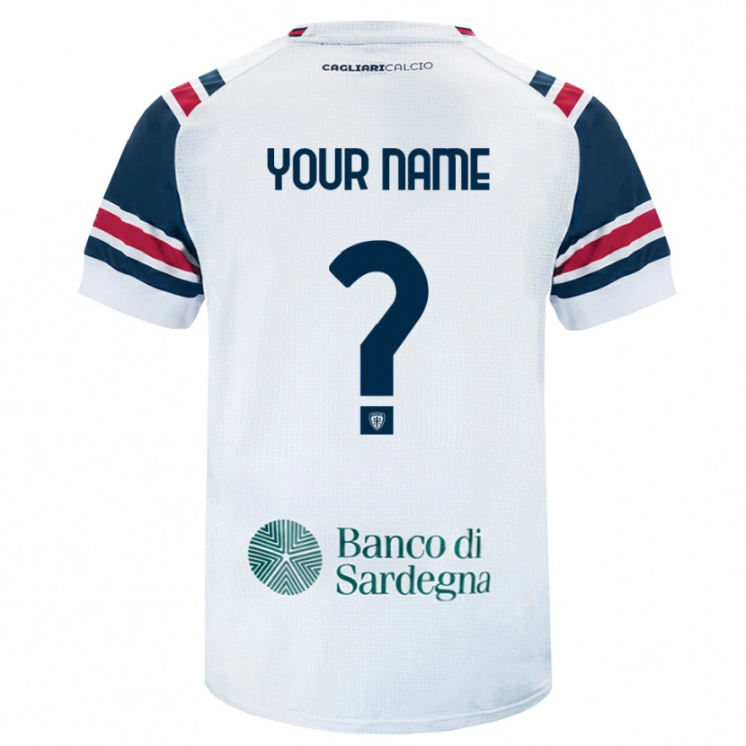 Danxen Donna Maglia Il Tuo Nome #0 Bianco Rosso Verde Kit Gara Away 2026/27 Maglietta