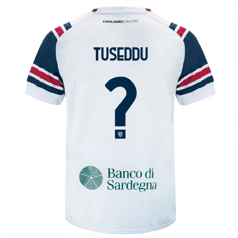 Danxen Donna Maglia Alessio Tuseddu #0 Bianco Rosso Verde Kit Gara Away 2026/27 Maglietta