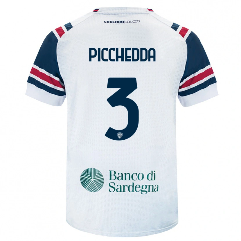 Danxen Donna Maglia Marco Picchedda #3 Bianco Rosso Verde Kit Gara Away 2026/27 Maglietta
