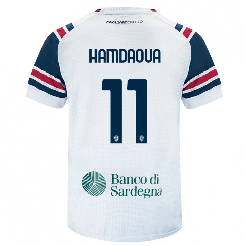 Danxen Donna Maglia Noham Hamdaoua #11 Bianco Rosso Verde Kit Gara Away 2026/27 Maglietta