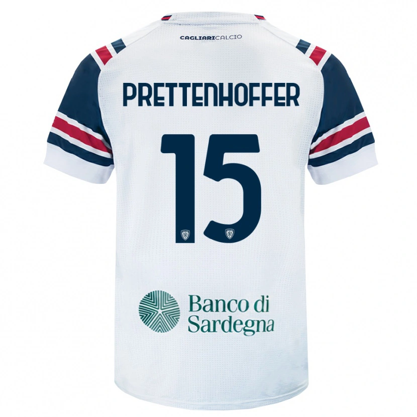 Danxen Donna Maglia Márton Prettenhoffer #15 Bianco Rosso Verde Kit Gara Away 2026/27 Maglietta
