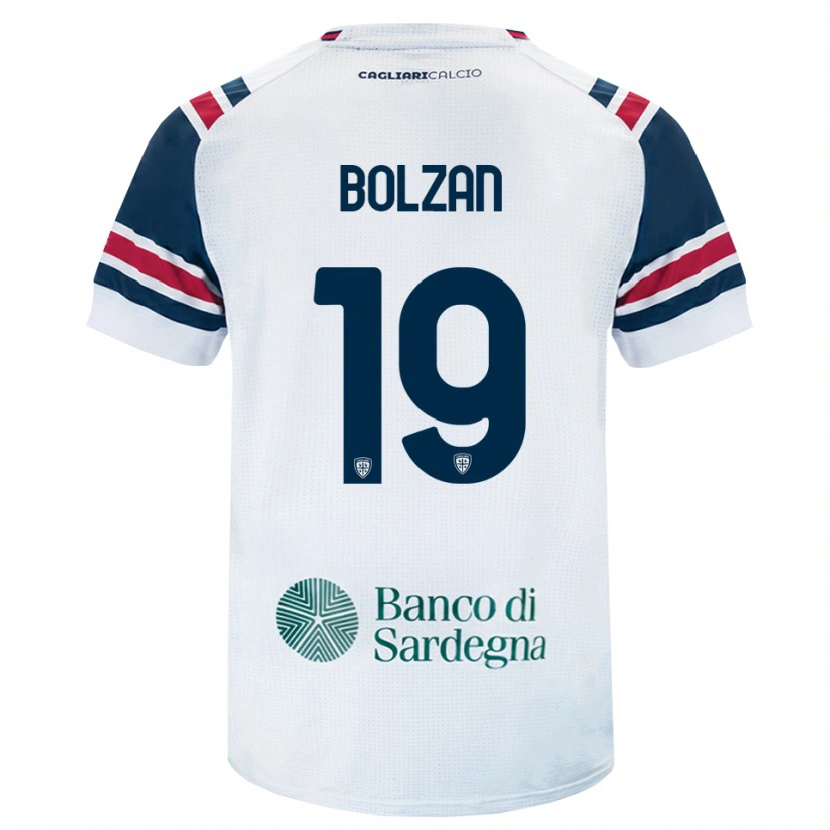 Danxen Donna Maglia Alessandro Bolzan #19 Bianco Rosso Verde Kit Gara Away 2026/27 Maglietta