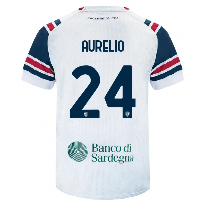 Danxen Donna Maglia Giuseppe Aurelio #24 Bianco Rosso Verde Kit Gara Away 2026/27 Maglietta