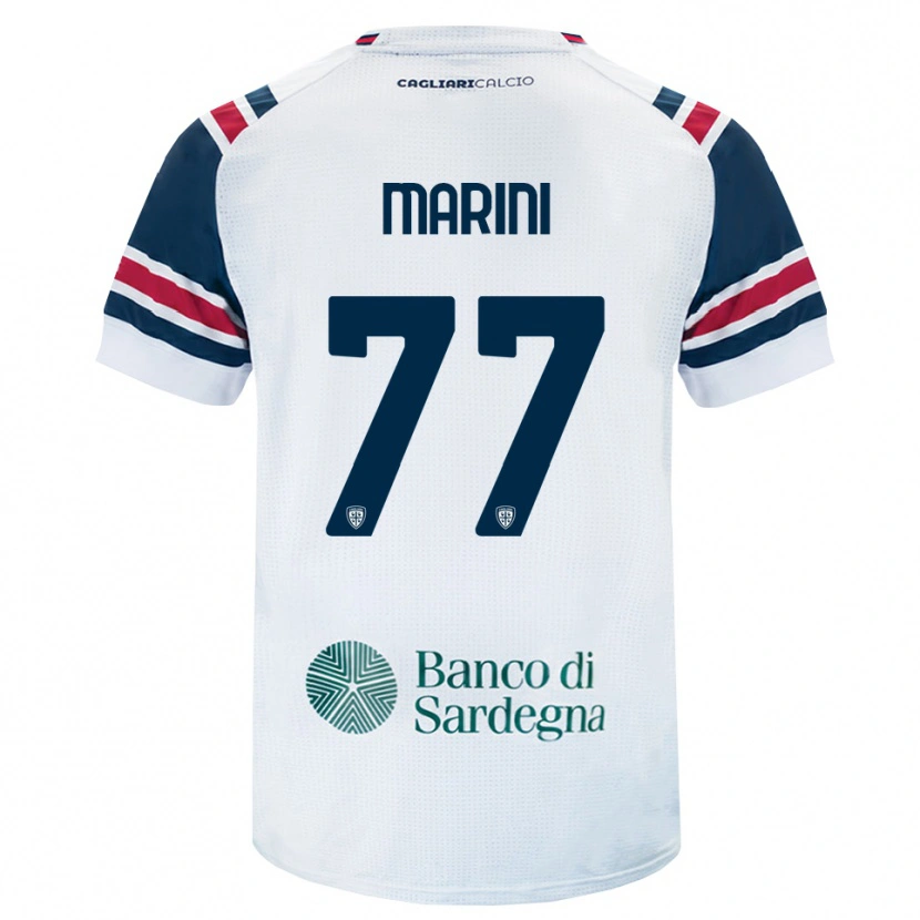 Danxen Donna Maglia Matteo Marini #77 Bianco Rosso Verde Kit Gara Away 2026/27 Maglietta