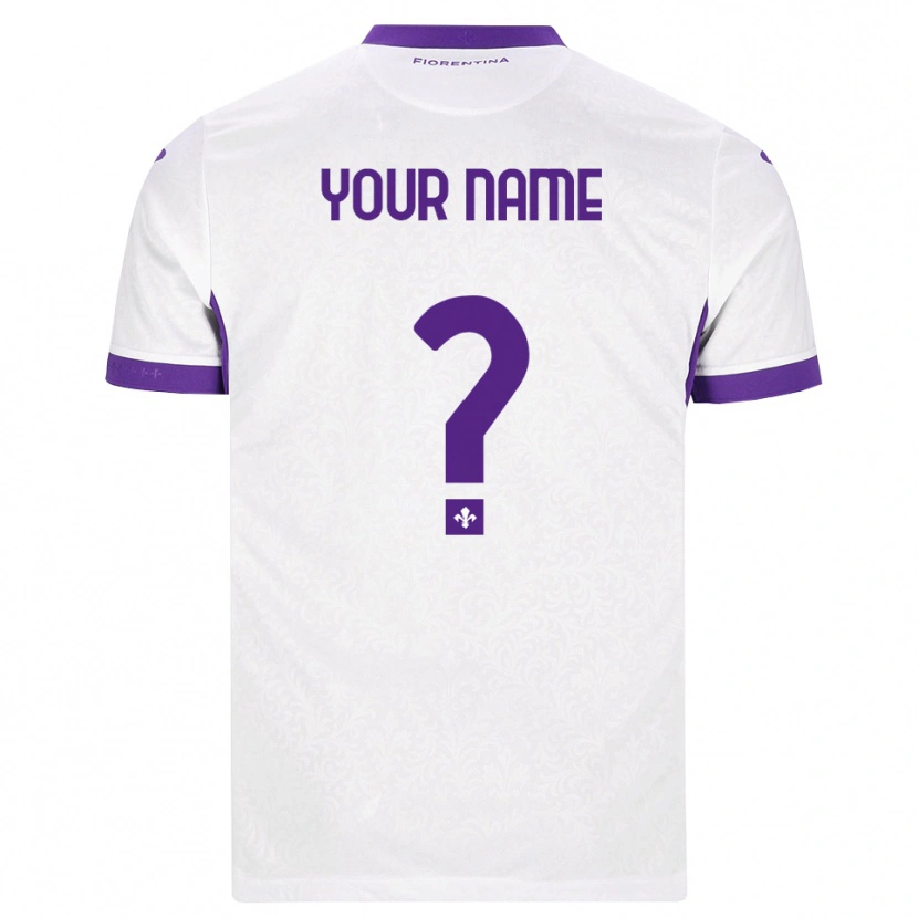 Danxen Donna Maglia Il Tuo Nome #0 Bianco Viola Kit Gara Away 2026/27 Maglietta