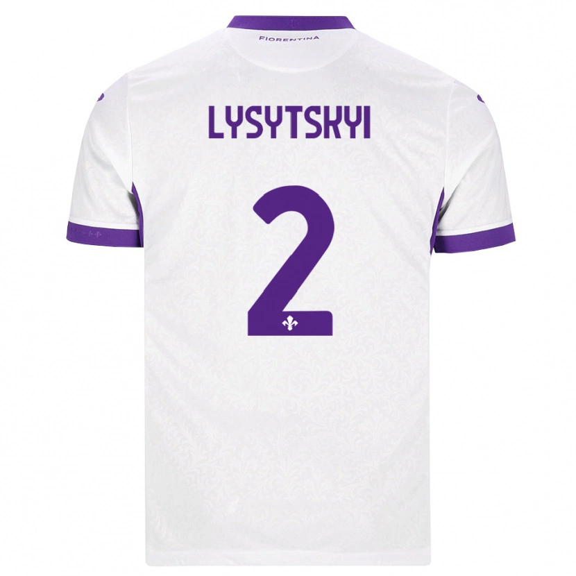Danxen Donna Maglia Andriy Lysytskyi #2 Bianco Viola Kit Gara Away 2026/27 Maglietta