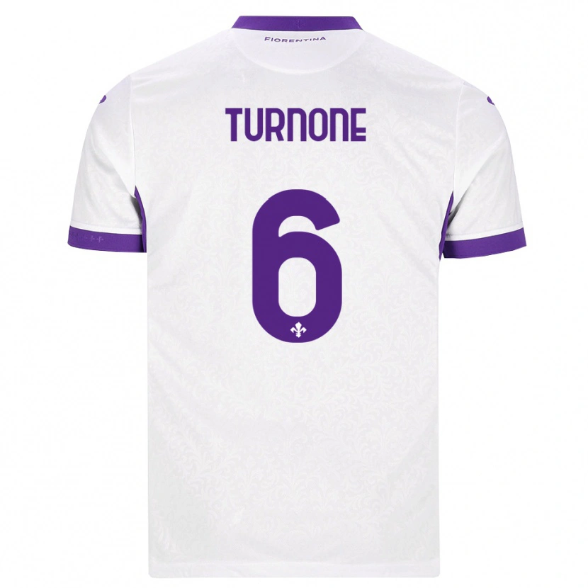 Danxen Donna Maglia Niccolò Turnone #6 Bianco Viola Kit Gara Away 2026/27 Maglietta