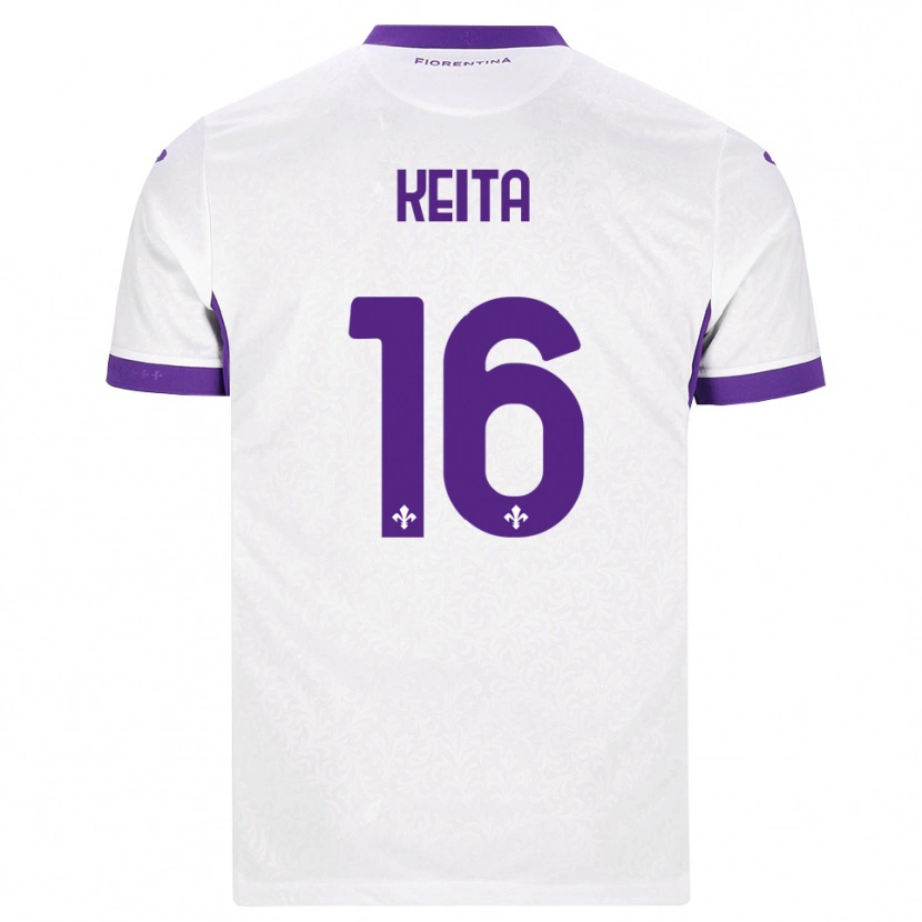 Danxen Donna Maglia Bala Keita #16 Bianco Viola Kit Gara Away 2026/27 Maglietta