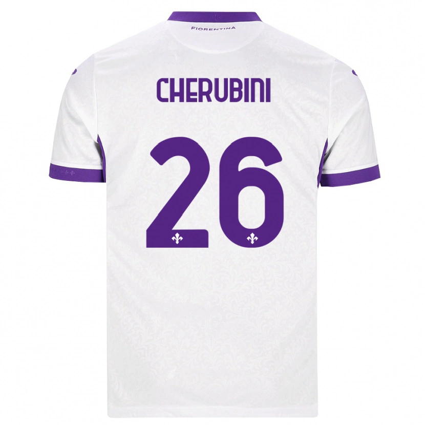 Danxen Donna Maglia Maya Cherubini #26 Bianco Viola Kit Gara Away 2026/27 Maglietta