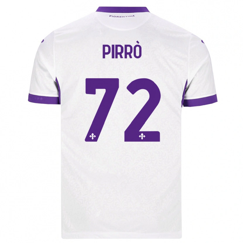 Danxen Donna Maglia Antonio Pirrò #72 Bianco Viola Kit Gara Away 2026/27 Maglietta